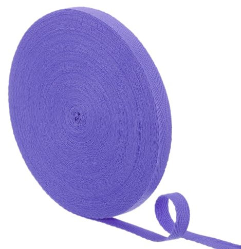 sourcing map Nastro in twill di cotone, 23 m, 1,27 cm a spina di pesce, nastro sbieco per vestiti, cucito, fai da te (viola brillante)