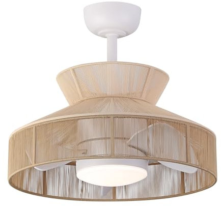 Sulion - Ventilador De Techo NATAR - DC 18W Madera ABS IP44 Ventilación Aire