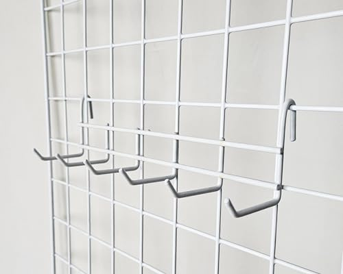 Yudu Haken Hängekorb für Wandgitter Wanddekor Gitter Ladenbaugitter Gitterwand (6er Haken)