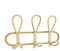 Handtuchhaken aus Holz, dekoratives Wandregal, Rattan-Haken, Eingangswandhaken, Rattan-Kleiderbügel mit 3 Haken, Wandaufbewahrung, Rattan-Kleidungsorganizer- , 40 x 8 x 20 cm für Schlüssel, Hüte,