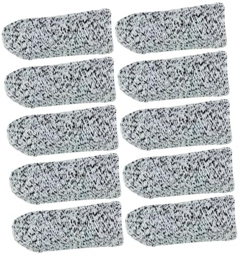 NOLITOY 2 Sätze Anti-schnitt- -ärmel Handschuhe Fingerschutz Gebrochene Fingerstütze Griff Fingernagel Neopren-fingerstütze Fingerhut Zehe Beschützer Ring Hppe 10 Stück * 2
