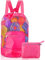 Borsa per giocattoli da spiaggia, Borsa a Rete per Giochi Spiaggia Pieghevole, borsa da spiaggia in rete per Sabbia Nuotare e Piscina e Deposito Giocattoli Bambini da Sabbia e Acqua (Rosa)