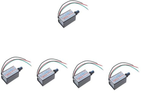 TOPBATHY 5pcs Car Switches Speed Controller for Electric Fan Bulb Easy Install Dc Motor Controller