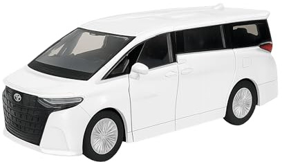 Toi-Toys Toyota Alphard 2024 Modellauto aus Metall mit Rückzug Modell Auto Spielzeugauto 4-Farben 29 (Weiss-Metallic)
