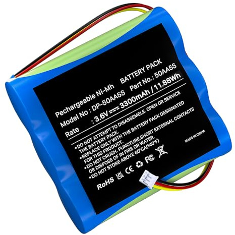 3300 mAh Battery for TonieBox, 3.6 V NI-MH 50AA5S Replacement Battery with High Capacity for Tonie Musicbox, Soundbox