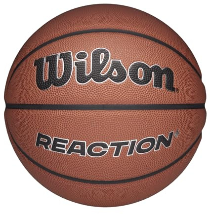 Wilson Reaction Plus Basketball, Aus langlebigen Verbundmaterialien mit tiefem Kanaldesign