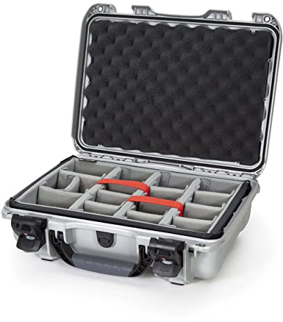 Nanuk 923 Waterproof Hard Case with Padded Dividers and Incorporated TSA Approved Travel Lock Latches - Silver (923-2005)