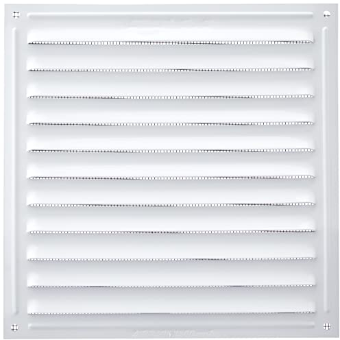 Brinox B73020D - Rejilla con mosquitera (17 x 17 cm) Color Lacado Blanco