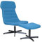 Adam Relaxsessel blau, PU Leder und Stoff, 58 x 80 x 99 cm