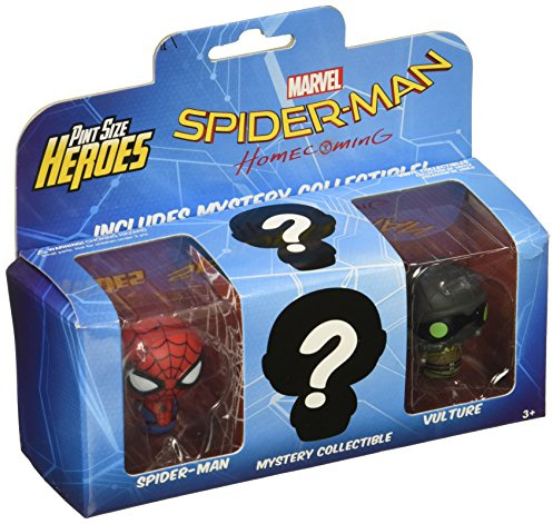 Funko Pint Size Heroes Spider-Man Homecoming 3 Pack 13439 Spider-man, Vulture and 1 Mystery Figure