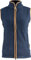 JACK PYKE Ladies Countryman 300g Thermal Fleece Gilet for Women, Lightweight Ladies Gilet and Bodywarmer with Faux Antiqued Leather Trim, Ideal for Outdoor Adventures - Navy Small