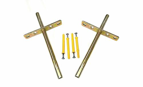 Lot de 2 fixations solides et invisibles pour étagères, 200 mm (BackRod 45mm)