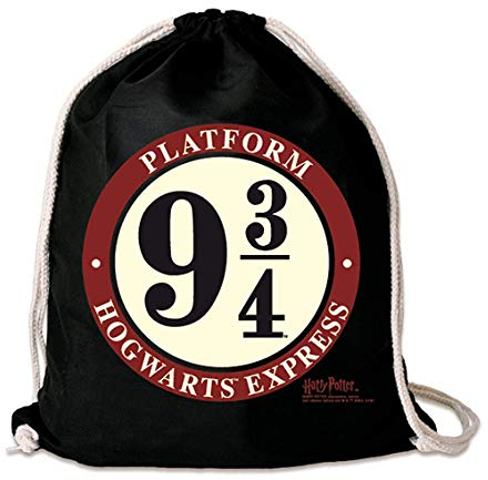 Logoshirt® Harry Potter I Hogwarts Express I Stoffbeutel I bedruckt I schwarz I AZO-free I stabiler Kordelzug I Lizenziertes Design