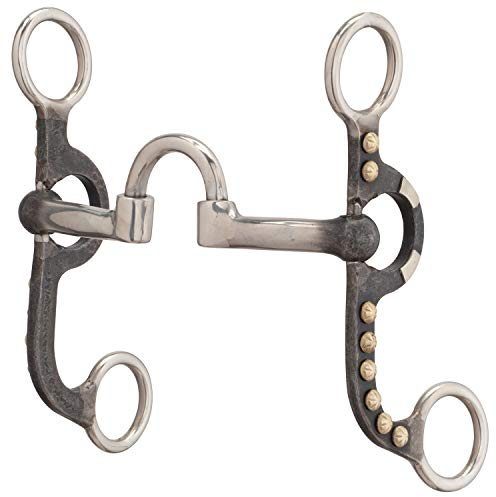 Weaver Leather Uni – Erwachsene Pony-Bit, Korrekturmund, 11,4 cm, Schwarz poliert Gebiss, 4-5/8-inch Mouthpiece