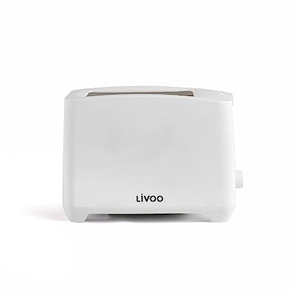 Livoo – Grille-pain 2 fentes DOD162N – 650-750W, 3 fonctions, 7 niveaux, ramasse miette amovible
