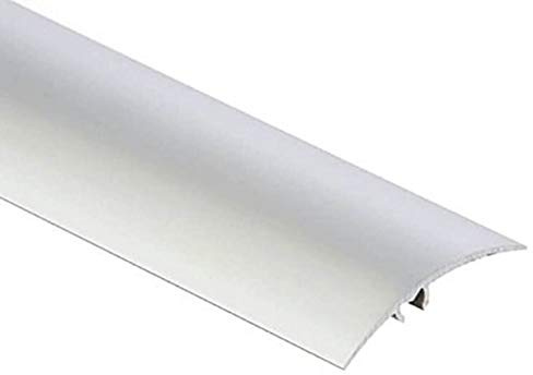 Aluminium Carpet Cover Threshold Transition Strip 2.5M Silver Door Floor Trim TMW Profiles (50 mm)