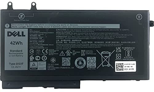 Dell Batterie Akku 42Wh 3-Zellen 3500mAh 11.4V Latitude 5500 5501 5401 5400 5511 5510 5411 5410 Precision 3541 3540 3550 Inspiron 7591 2-in-1 1V1XF XV8CJ 27W58 7VTMN