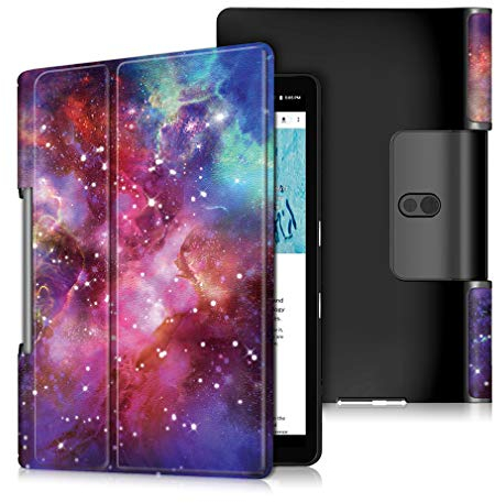 LMFULM® Case for Lenovo Yoga Smart Tab YT-X705F (10.1 Inch) PU Leather Case Slim Lightweight Smart Shell With Tri-Fold Stand Flip Cover Holster Beautiful Sky Pattern