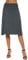 EXCHIC Damen Sommer Hohe Taille A-Linie Knielang Rock Elegant Elastisch Midi Yoga Röcke (M, Schiefer)