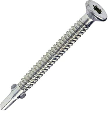 WSDST Ø 6,3mm x 50mm Flügelbohrschrauben Senkkopf für Holz auf Stahl Bohrschrauben Torx TX