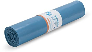 Müllsäcke DEISS PREMIUM PLUS, Abfallsäcke blau 70 Liter, 575 x 1000 mm