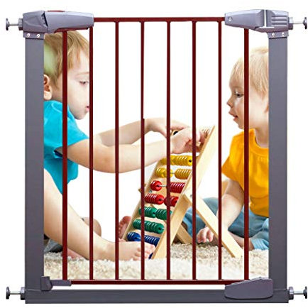 FJYDBTWJ Pet Playpens Treppe Sicherheitstor Für Türen Oder Treppendruck Montiert Kein Bohrtreppenhaus-Balusters/High 76Cm/83-86Cm