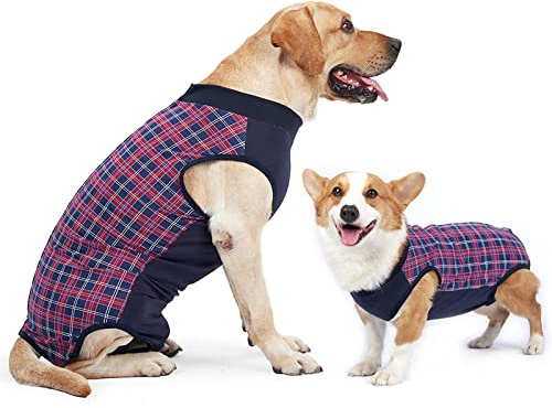 LIANZIMAU Combinaison de Récupération Chirurgicale Body Chien Post operatoire Femelle Body pour Chien Castration Male Body Medical Déguisements
