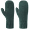 Seeberger Fäustlinge mit Fleecefutter Fausthandschuhe Damenhandschuhe Strickhandschuhe (One Size - dunkelgrün)