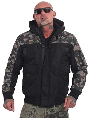 Yakuza Herren Mercy Ultimate Winterjacke, Schwarz, M