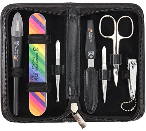 3 Swords Germany 7-Piece MANICURE - NAIL CARE - NAIL SCISSORS - CUTICLE REMOVER set - brand quality since 1927