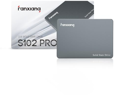 fanxiang SSD 500GB SATA III 6Gb/s 2,5 Pulgadas, Disco Duro ssd 500gb-hasta 560 MB/s, Carcasa de Aluminio, ssd sata Compatible con portátiles y PC (S102 Pro