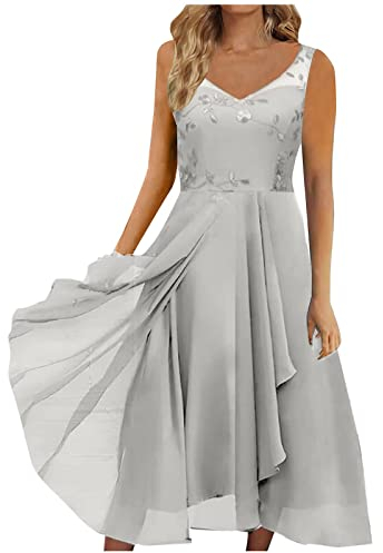 LSAltd Damen Rockabilly Kleider Dress Elegant Party Kleider Damen Sexy Glitzer Petticoat Kleid Damen Baumwollkleid Damen Sommer Kleider Damen Trompeten Ärmel Großes Enge, 3XL