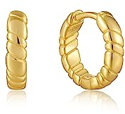 ANIA HAIE Damen-Creolen 925er Silber One Size, Gold 32021615