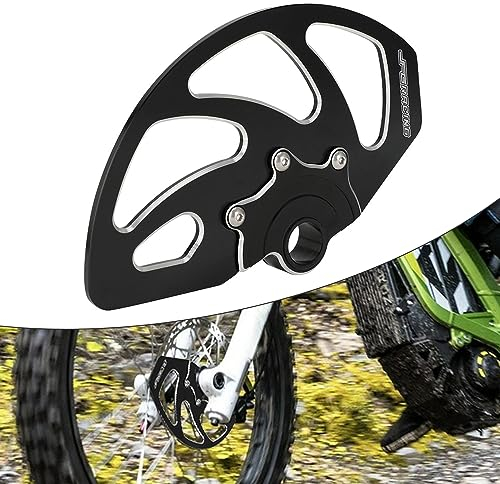 JFG RACING Dirt Bike Front Brake Disc Guard Protector Caliper Cover for Surron X/S Light Bee Segway X160 X260 Black