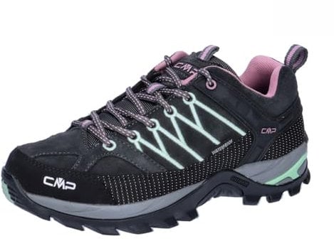 CMP Rigel Low Wmn Trekking Shoes Wp Damen Wanderschuhe, Piombo Orchidea, 41 EU