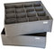 DAMIAN DESIGNS Storage Organizer, 16 Cells Folding Box, Drawer Divider, T-Shirts, Socks, Underwear, 2er-Pack (Gray)