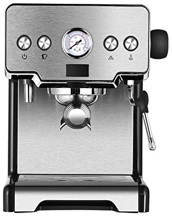 LaMcan Filter Coffee Machine/espresso Espresso Coffee Machine, 1400W Semi-automatic Coffee Machine with Timer Function happy gift