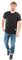 Calvin Klein Herren Badge Turn Up Sleeve J30j323482 Kurzarm Strickoberteile, Schwarz (Ck Black), 3XL Große Größen