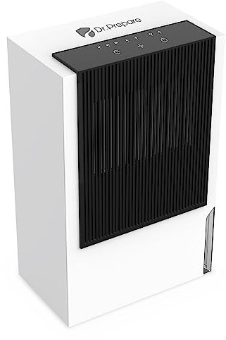 DR.PREPARE 3L Dehumidifiers for Home, 2 Working Modes with Timer, Portable and Ultra Quiet Dehumidifier, Auto Shut Off, Ideal for Laundry Drying, Bathroom, Basement, Wardrobe, Office