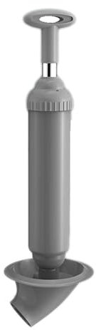 Plunger Toilet Unblocker, High Pressure Toilet Unblock One Shot Toilet Pipe Plunger, High Pressure Air Drain Pump Pipe Dredge Tool, Toilet Plunger Kit for Sink Kitchen Bathtub Clogged Pipe (Gray)