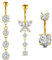 WillTen 3Pcs Bauchnabelpiercing Gold Chirurgenstahl, 14G 10mm Bauchnabelpiercing Schmetterling Herz Bauchnabelpiercing Set mit Anhänger, Piercing Bauchnabel Belly Piercing Bauchnabelpiercing Ring