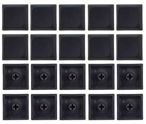 20 Keys PBT Key Cap XDA Profile 1U Unengraved Blank Key Cover Unique Letters Key Buttons for Mechanical Keyboard 1u Key Cap Blank
