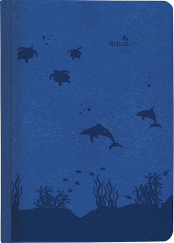 Buchkalender Nature Line Ocean - Taschenkalender A5 - Kalender 2025 - Eine Seite pro Tag - Alpha Edition-Verlag - Format 15 cm x 21 cm