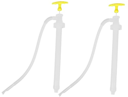 Beatifufu Manuelle Transferpumpe 2 Stück Tragbare Benzin Und Flüssigkeitspumpe Aus Kunststoff Für Kraftstoffübertragung Ölabsaugung Und Wasserumfüllung