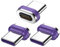 AUFU Connettore Magnetico USB C a 16 Pin [3 Pezzi] Tipo C Adattatore 18W/60W/100W/240W Testa Antipolvere per Cavo di Ricarica