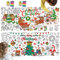Ausmaltischdecke Papier, 2 Pcs Ausmal Tischdecke Weihnachten, Papier Tischdecke zum Ausmalen, Groß Ausmalen Weihnachts Tischdecke Papier, Kinder Weihnachten Basteln Geschenk Weihnachtsdeko