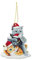 Thyonta Black Cat Christmas Tree Hanging Decoration Pet Dog and Cat Acrylic Decorative Hanging Ornaments Suitable for Christmas Tree Party Car Home（C）