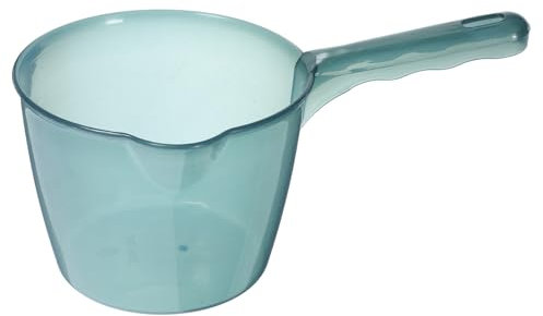 MAGICLULU Cucharón De Agua Transparente Con Mango Ligero y Portátil Para Riego De Plantas y Uso Doméstico Cocina Resistente y Fácil De Limpiar Pequeño Con Diseño Elegante