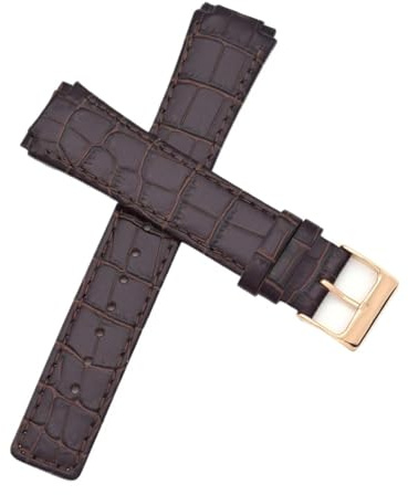 GNUFOPI Leder-Uhrenarmband-Ersatz, kompatibel mit Skagen – 331XLSLB 331XLSLC4 331XLSL1 331XLRLD 331XLRLBO 331XLRLDO 331XLRLB(Brown-1)