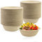 100 Pcs Bols en Papier Jetables Bagasse Canne a Sucre Compostable Bols a Soupe Des Vaisselle jetable Pour Les Fêtes (naturel, 260ML)